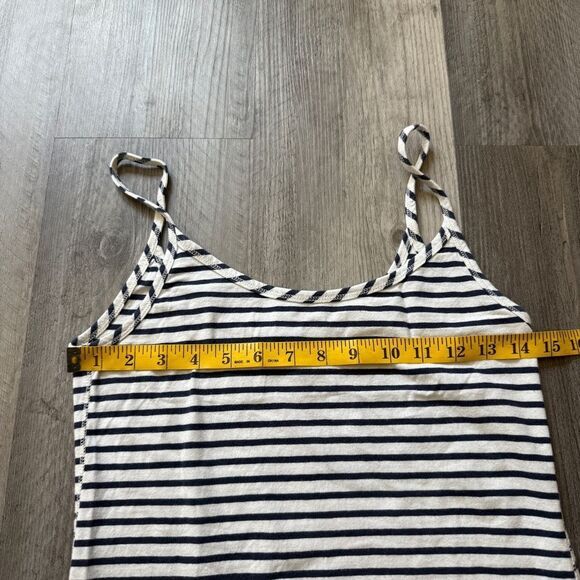 Abercrombie & Fitch Long Tank Navy White Stripe XS Stretchy - Picture 9 of 12